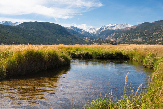 Moraine Park Valley in Rocky Mountain National Park, Colorado.

