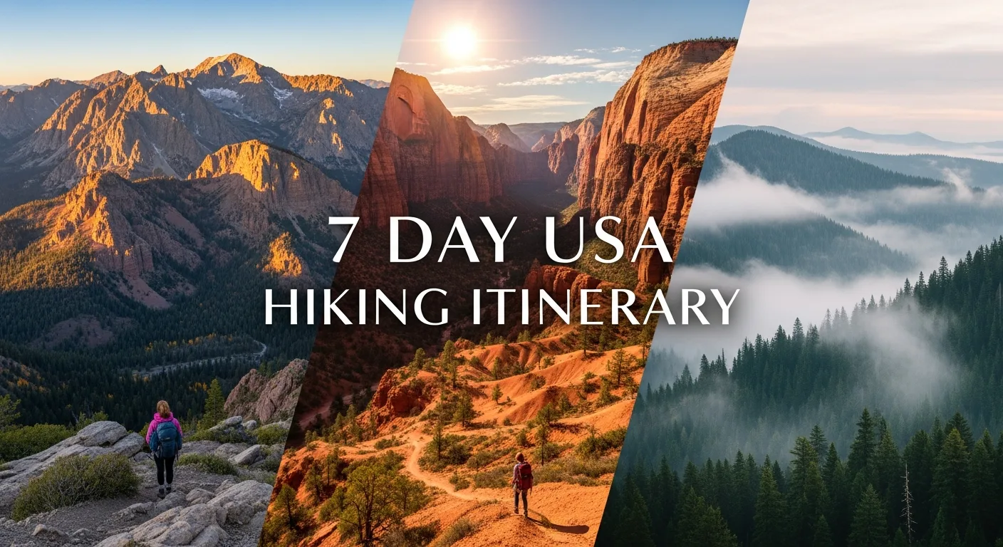 7 Day USA Hiking Itinerary: The Perfect National Park Road Trip Plan