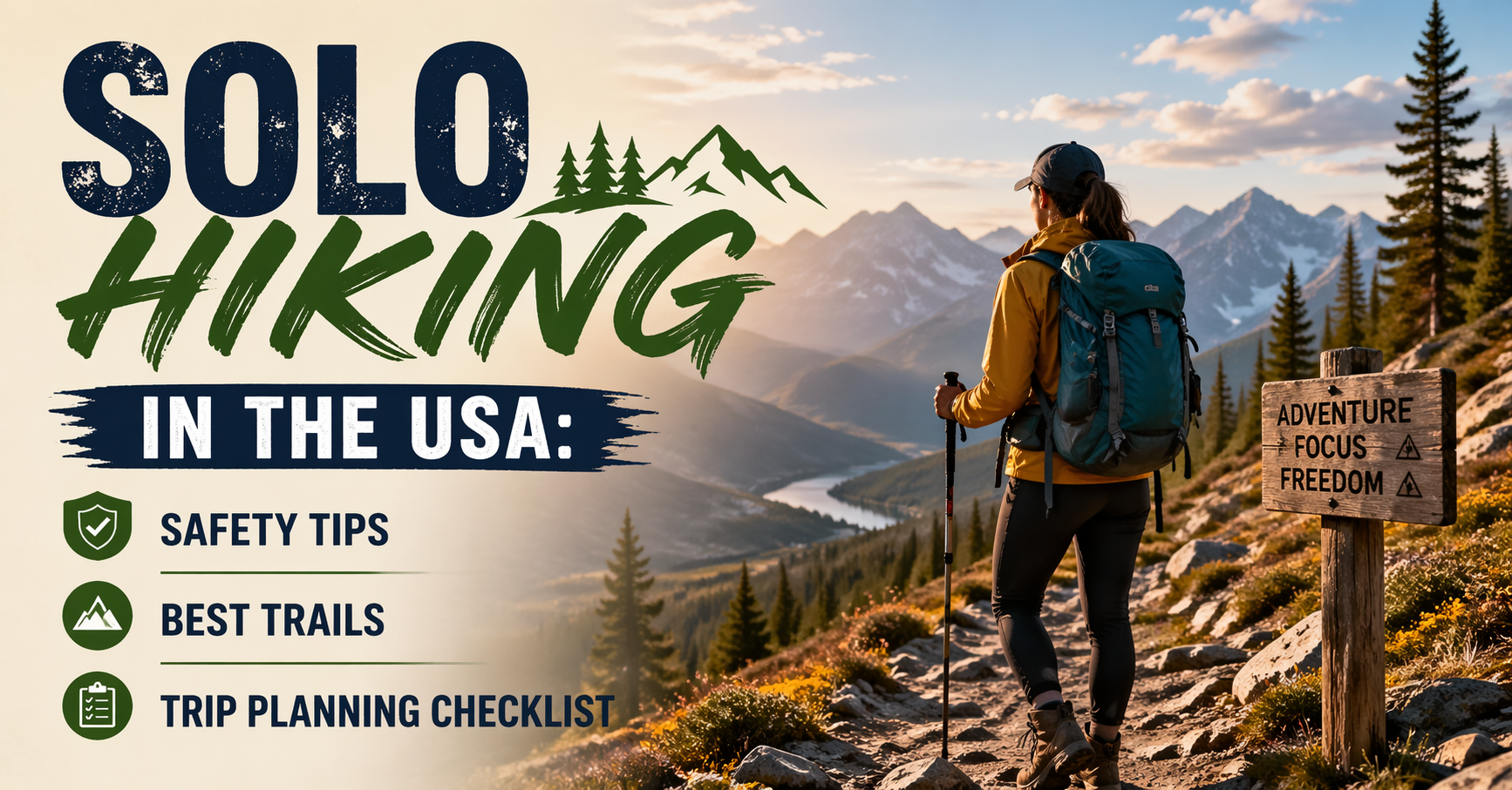Solo Hiking in the USA: Safety Tips, Best Trails & Trip Planning Checklist