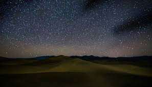 Mesquite Flat Sand Dunes in night