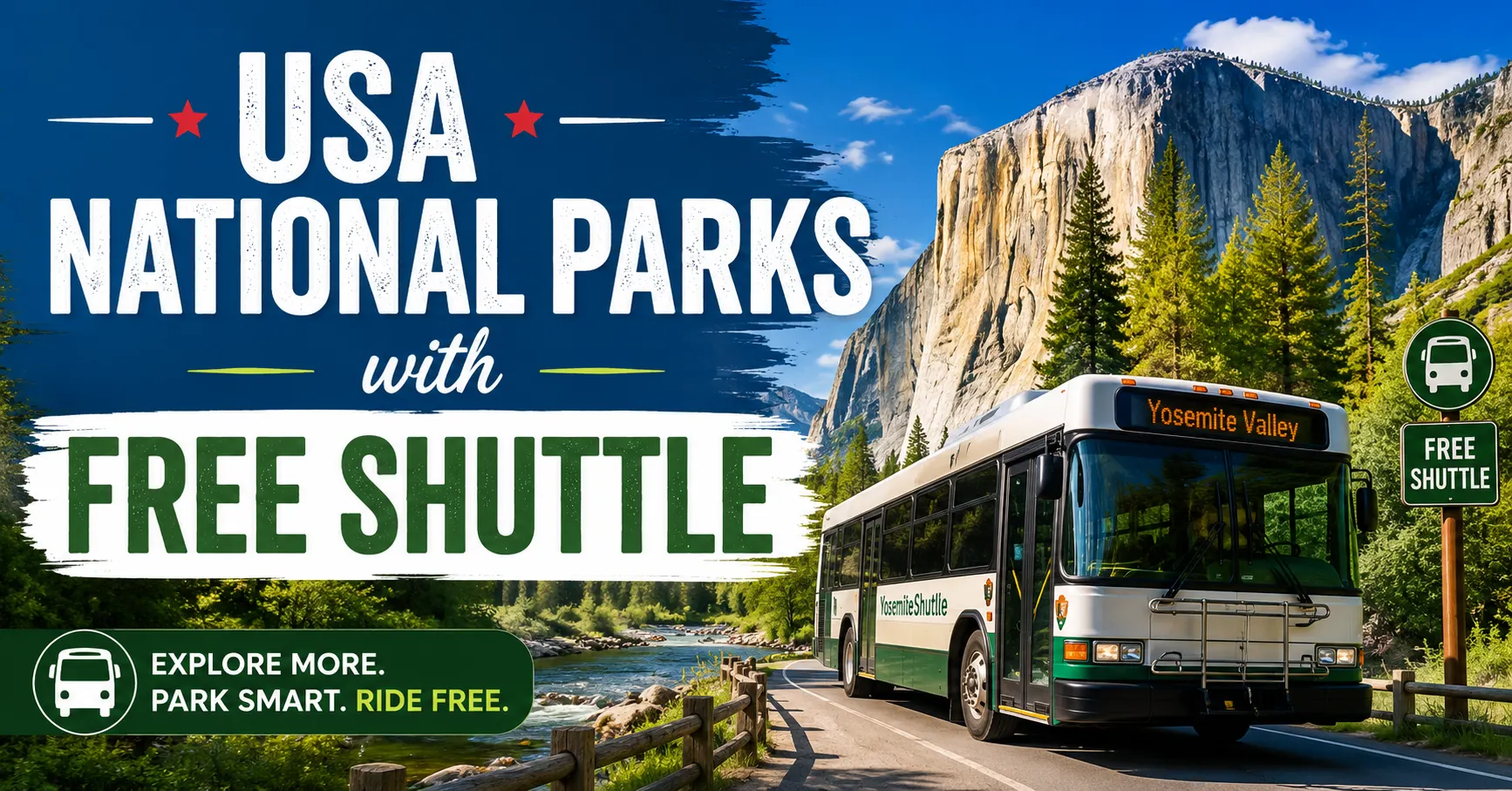 usa national parks with free shuttle