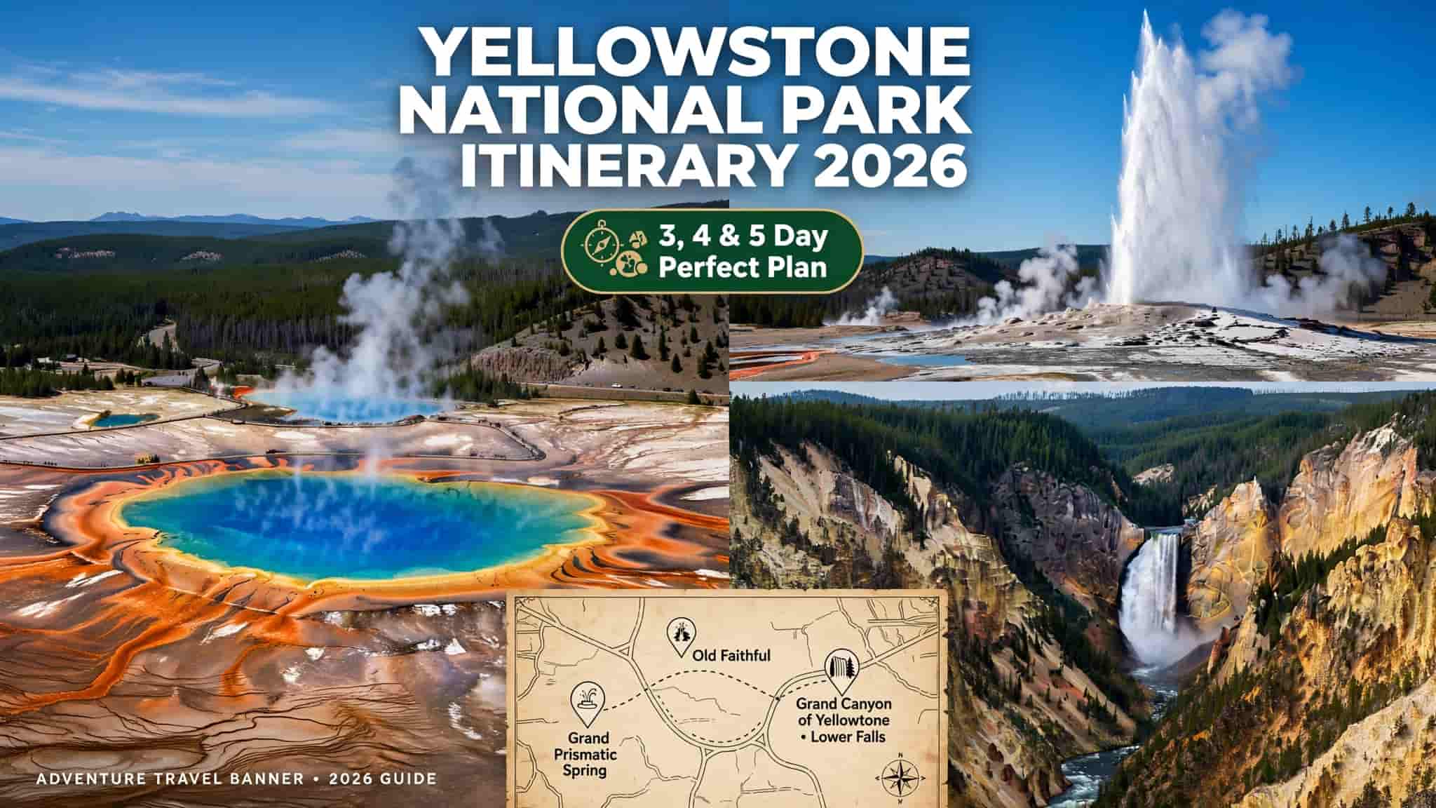 Yellowstone National Park Itinerary 2026