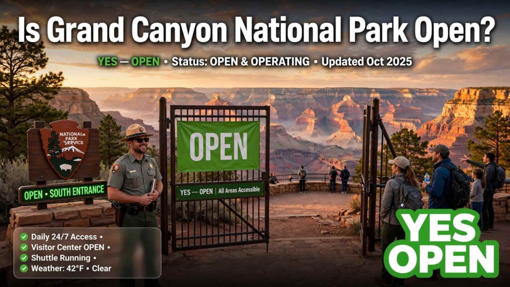 is grand canyon national park open