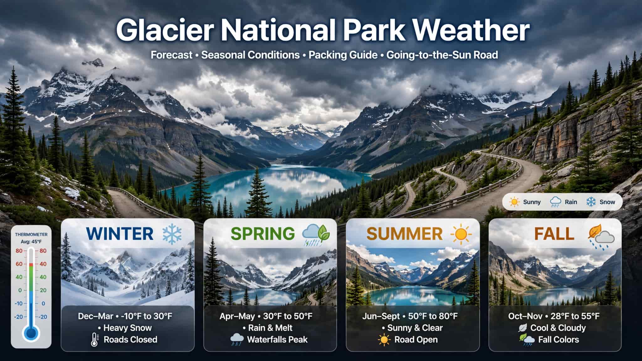glacier national park weather