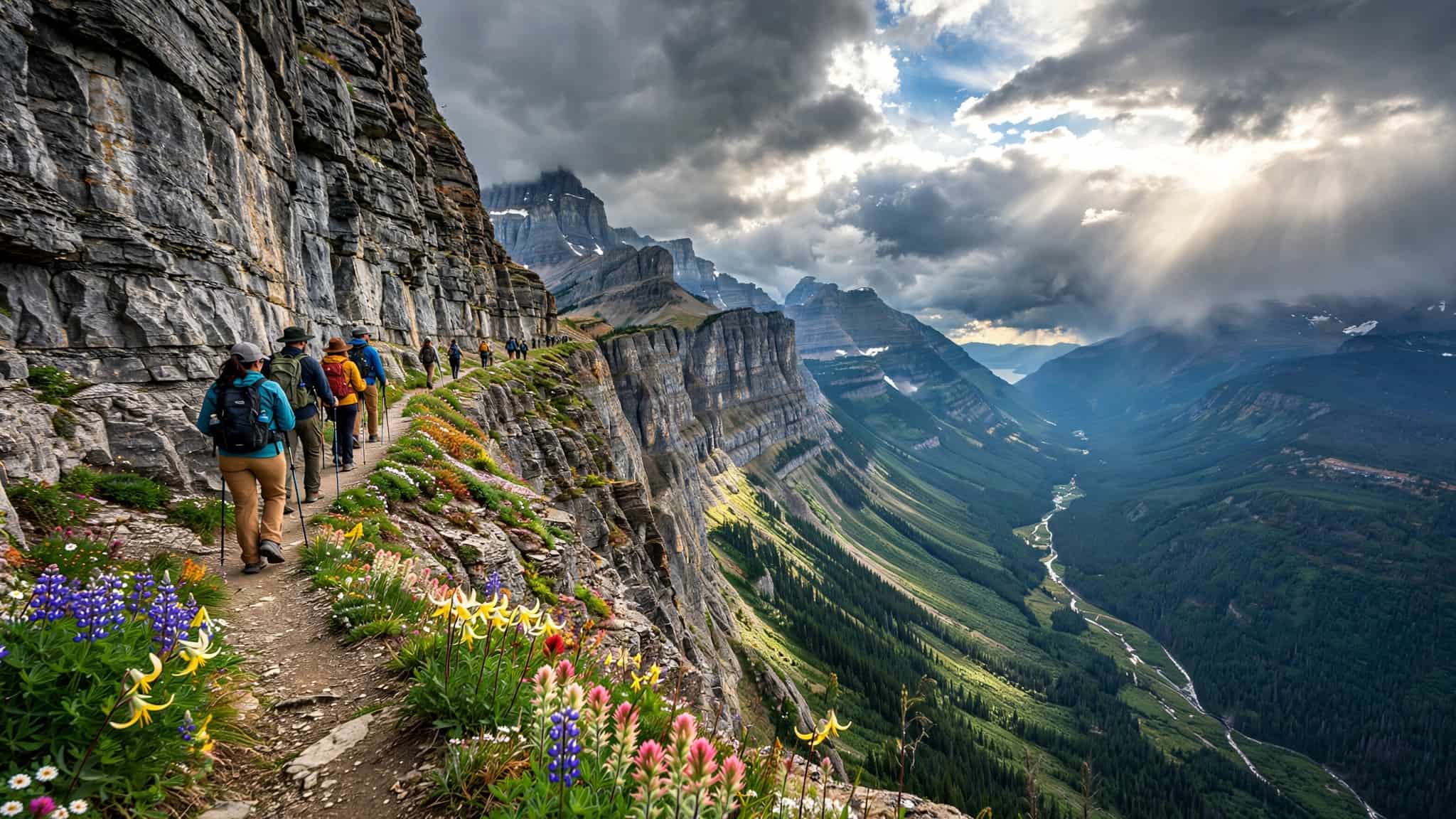 highline trail glacier national park