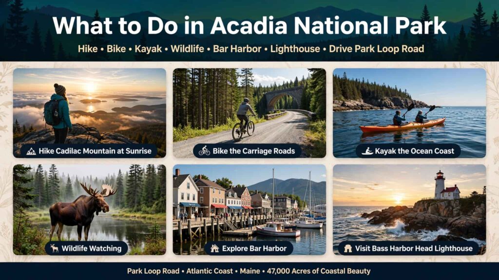what to do in acadia national park