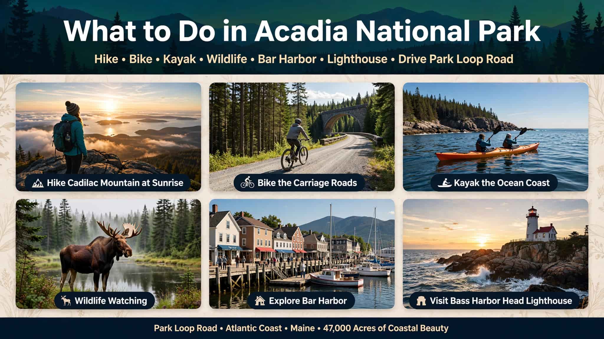 what to do in acadia national park
