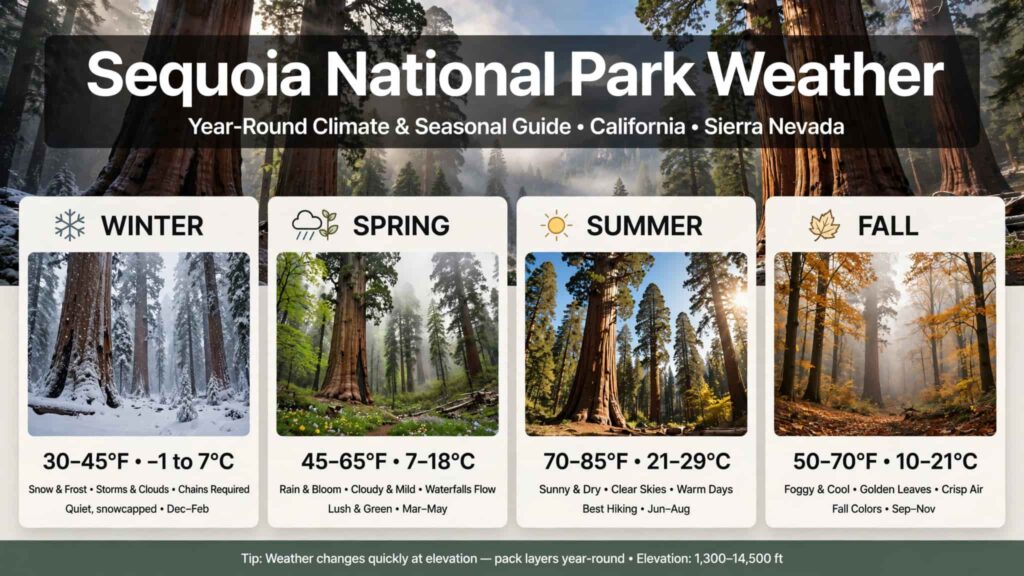 sequoia national park weather