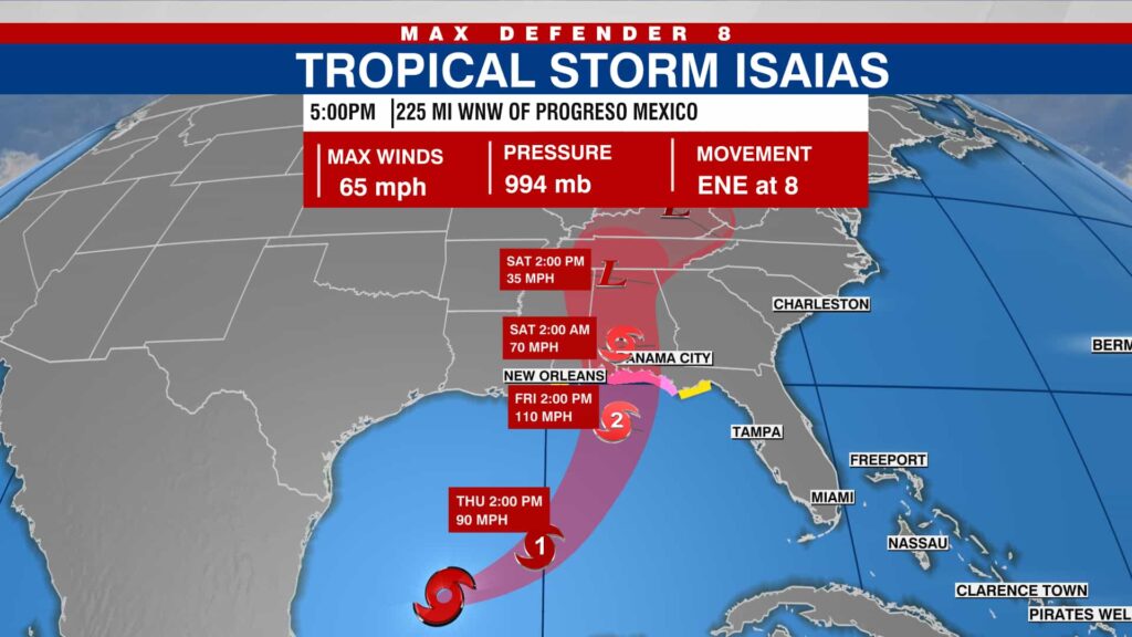 tropical storm hurricane isaias