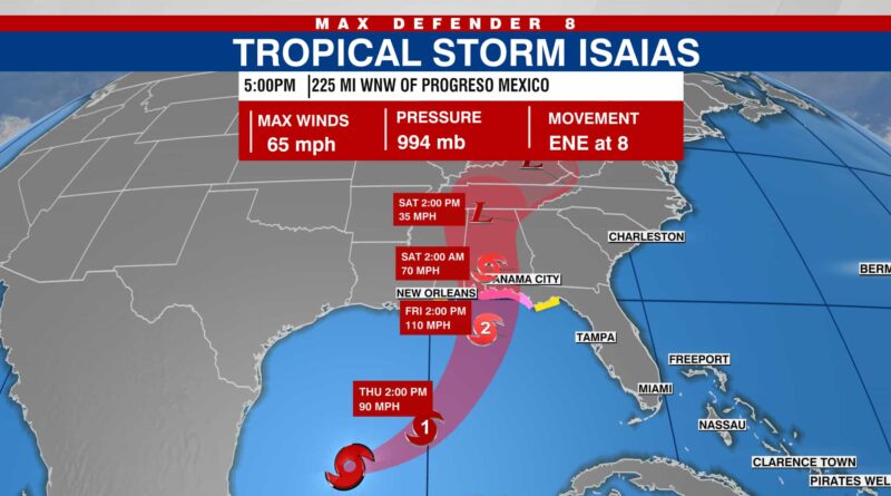 tropical storm hurricane isaias